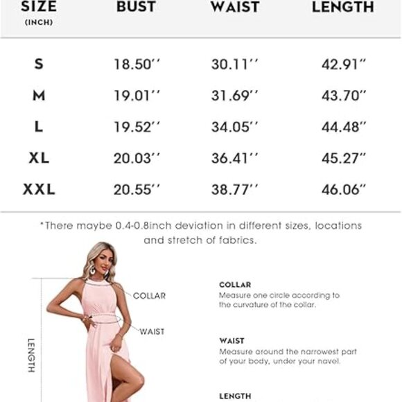 Fisoew Women's Halter‎ Neck, Dresses Summer Sleeveless A Line Layered Medium - Picture 9 of 9